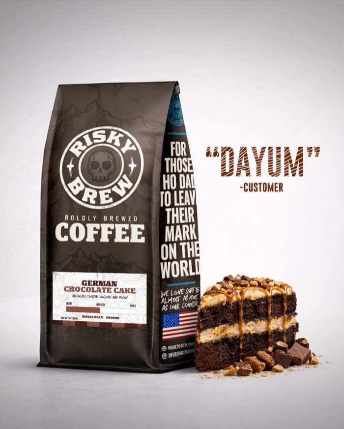 Risky Brew Coffee product photography by Thiago Gomes